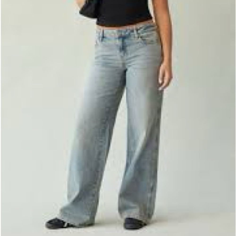 Pacsun Casey Low Rise Baggy Jeans Medium Indigo Tint
